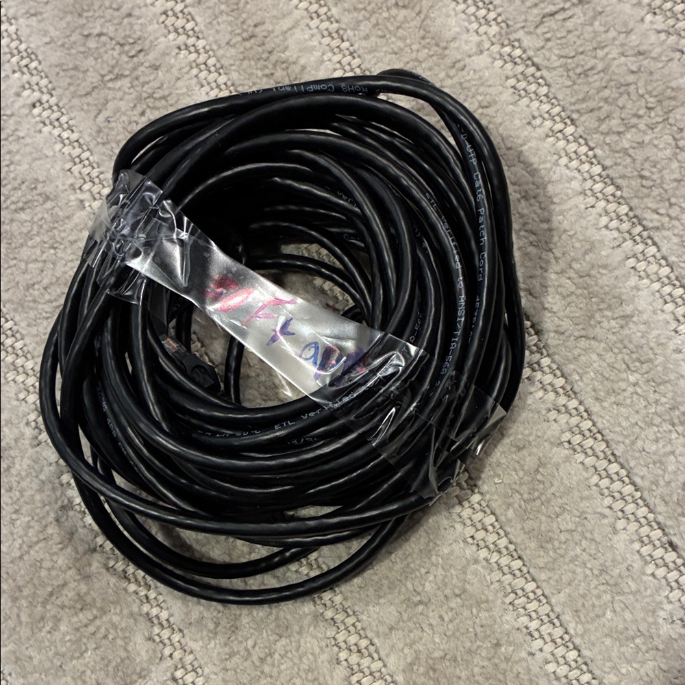 Black Coiled Cable